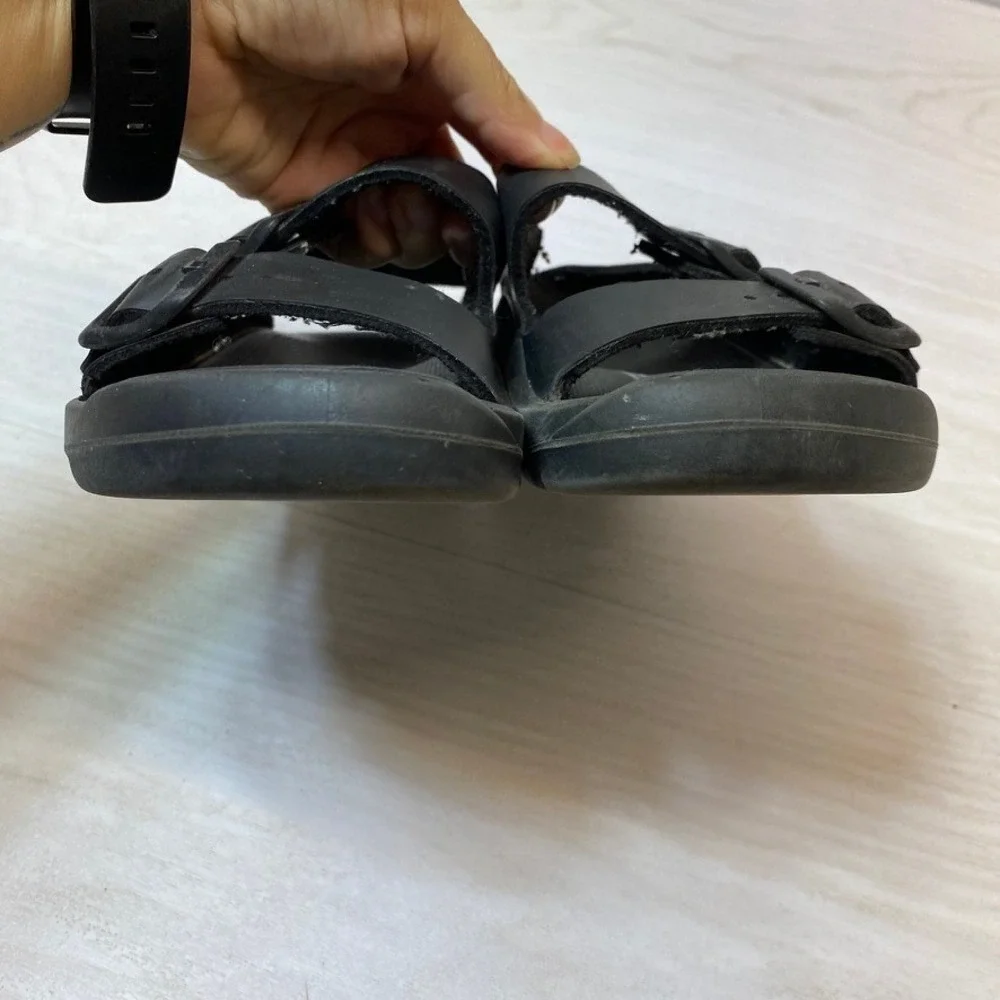 Birkenstock Kids Size 33 Milano Sandals Backstrap Black Birko-Flor Comfort Shoes